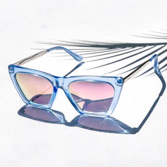 WMP EYEWEAR SUNGLASSES Sophia | Polarized × Crystal Arctic Blue / Mirror Pink - Picture 6 of 6
